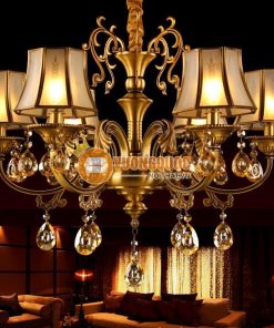Đèn chùm đồng kiểu dáng cổ điển Châu Âu ATL9282